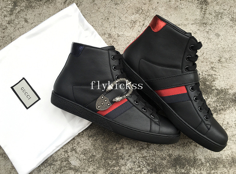 GC Ace Embroidered Sneaker High Top Black